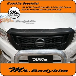 Front Grille/bonnet mould –Black Edition Style For Nissan Navara NP300 D23 15-20 - Picture 1 of 16