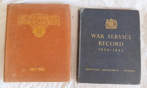 WW1 & WW2 Australian Education Dept of Victoria books. Photos, write ups Teacher - Picture 1 of 21