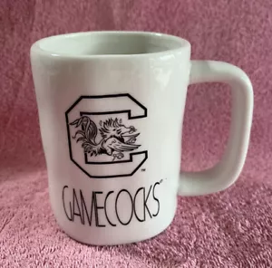 GAMECOCKS MUG UNIVERSITY of S.C. USC Ceramic Coffee Cup White Dimpled New 4.5” - Picture 1 of 6