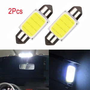 2Pcs COB 39mm Festoon Car Interior Light LED Dome Reading Lamp Bulbs Xenon White - Picture 1 of 12