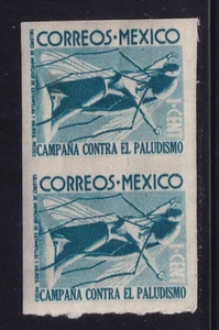 ubz56 México 1947 Contra la Malaria Sc#RA19 error par imperforado - Imagen 1 de 1