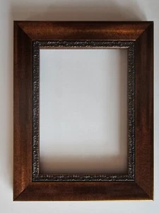 Marco de fotos de madera marrón para foto 5x7 ENVÍO GRATUITO - Imagen 1 de 2