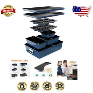 Versatile Non-Stick 8-Piece Bakeware Set - Perfect for All Your Baking Needs - Picture 1 of 12
