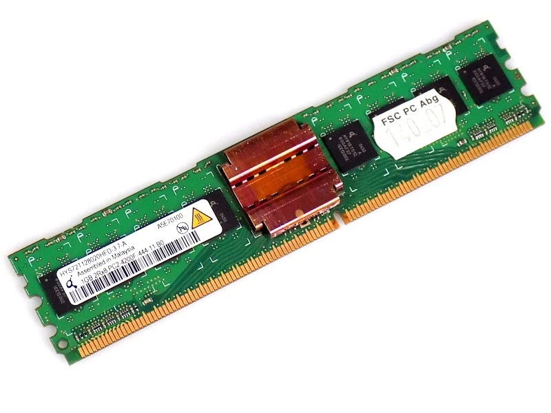1GB Quimoda HYS72T128020HFD-3.7-A DDR2-533Mhz PC2-4200F CL4 1.8V ECC Buffered - Bild 1 von 1