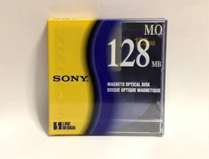 SONY MO MAGNETO OPTICAL DISK 128MB NUOVO SIGILLATO - Zdjęcie 1 z 2