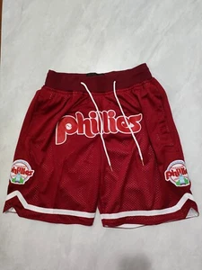Hot Philadelphia Phillies Major League Baseball Men Red Shorts Size:S-3XL - Picture 1 of 4