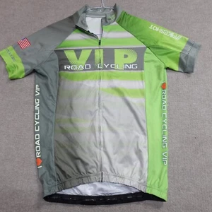 VIP Road Cycling Womens Jersey Large Green Full Zip Founding Member - Picture 1 of 7
