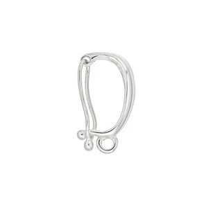 Sterling Silber Halskette Perlenverstärker Verkürzer Anhänger Bügelverschluss #51823 - Bild 1 von 3