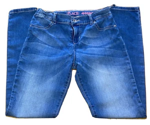 Children’s Place Girls Jeggings Medium Wash Denim Size 12 Adjustable Waistband - Picture 1 of 9