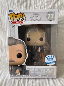 Funko POP! ICONS WALT DISNEY WITH CAMERA 77 Disney 100th Funko Exclusive - NIB - Picture 1 of 5