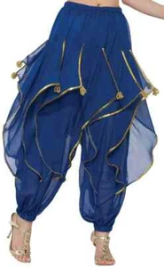 Harem Pants Desert Princess Belly Dancer Fancy Dress Halloween Costume Accessory - Picture 1 of 4