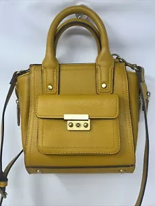 PHILLIP LIM Faux Leather Crossbody Bag or Purse Mustard Sunflower Yellow - Picture 1 of 14