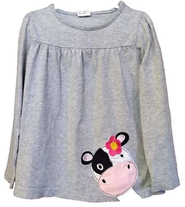 Girls Coralup Cow Themed Outfit Size 6T - Picture 1 of 2