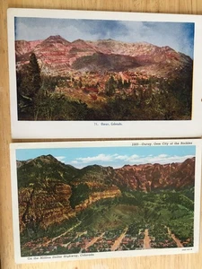 2 VINTAGE POSTCARDS / OURAY / GEM CITY of the ROCKIES / COLORADO - Picture 1 of 2
