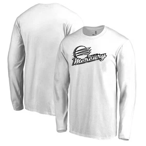 Men's White Phoenix Mercury Marble Long Sleeve T-Shirt - Picture 1 of 3