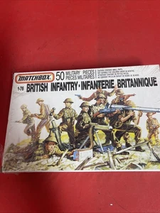 MATCHBOX 40911 1/76 SEGUNDA GUERRA MUNDIAL INFANTERÍA BRITÁNICA VINTAGE 1989 SOLDADOS DE JUGUETE - Imagen 1 de 5