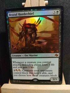 Brutal Hordechief FOIL - Fate Reforged - Mythic - NM to LP (see pics) MTG - Picture 1 of 2