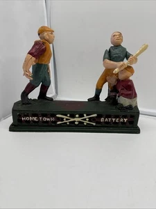 Vintage Hometown Battery Cast Iron Bank - Picture 1 of 20