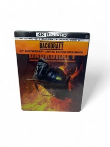 BACKDRAFT STEELBOOK (4K UHD + Blu-Ray + Digital) 30th Anniversary SHIPS IN BOX📦 - Picture 1 of 2