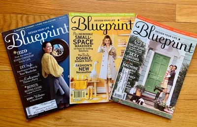 LOT OF 3 BLUEPRINT Martha Stewart Design Magazine 2006 and 2007 Premier Issue Foto 1 de 4