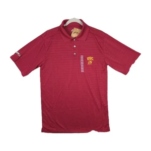 USC Embroidered Polo Shirt *NWT* Pro Player P2 Cardinal & Gold Men's Size Small - Picture 1 of 15
