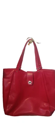 Bolso de Mano de Cuero Buxton Rojo para Laptop Maletín Hombro Trabajo Viaje Negocios Llevar Foto 1 de 4