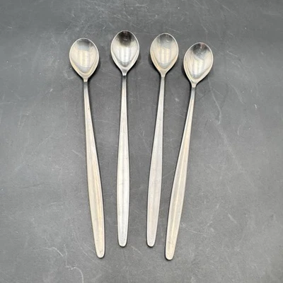 4 WMF Cromargan Germany LAUREL Iced Tea Spoon Older Triangle Mark 8.5" - Image 1 of 4