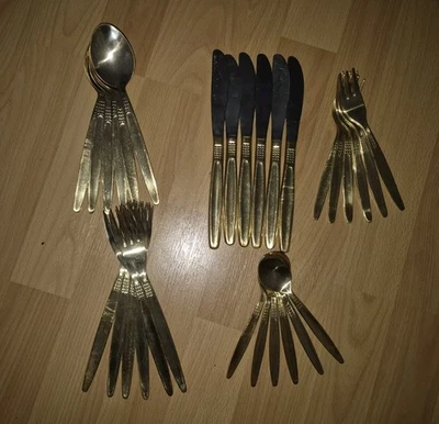 Vergoldetes Besteck Hartvergoldet Nica 30 Teile - Bild 1 von 2