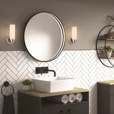 Forte Lighting 55007-01-55 Morgan Wall Sconce Brushed Nickel - Image 1 of 2