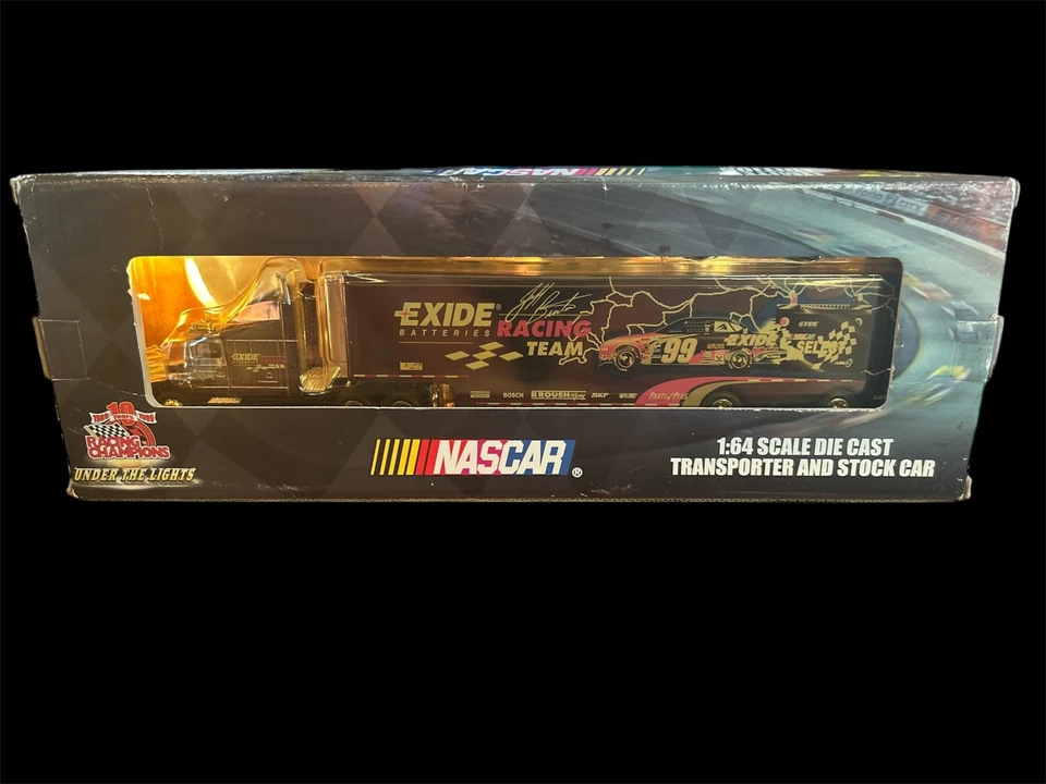 Racing Champions Under Lights Gold NASCAR Car TRANSPORTER Kodak #4 Hamilton 1 64