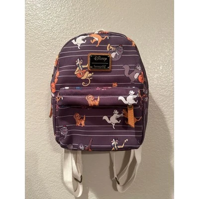 Mini mochila de lona Loungefly Disney Cats nueva sin etiquetas - exclusiva de BoxLunch Foto 1 de 4