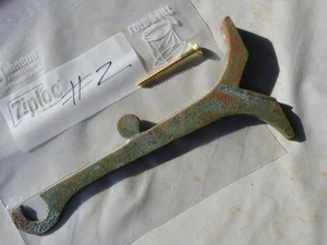 Paolo Soleri Bronzeguss Wandhalterung zum Aufhängen einer Windglocke natürliche Patina NEU #2 - Bild 1 von 15