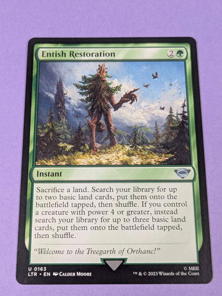 MTG Magic: The Lord of the Rings: Entish Restoration #0163 Uncommon - NM - Image 1 of 4