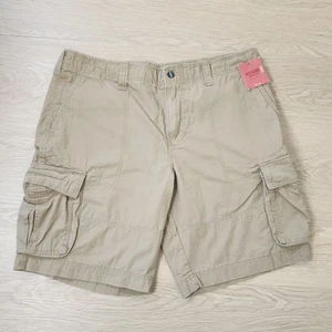 Mossimo Cargo Supply Shorts Mens 40 Brown Pockets Cotton Utility Workwear NEW - Picture 1 of 9