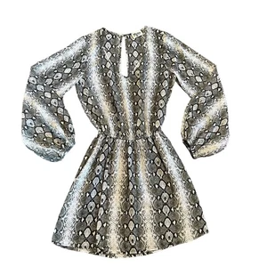 Show me your Mumu dress gray black snakeskin cutout Size small - Picture 1 of 7