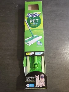 Swiffer Pet Sweeper Kit Dry & Wet Floor Cleaner with Sweeper & 6 Clothes - Picture 1 of 5