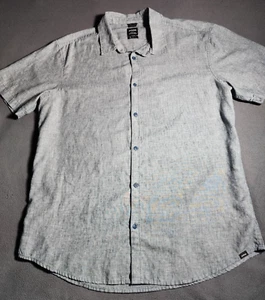 prAna Hemd Herren XL Grau Kurzarm Knopfleiste Slim Fit Freizeit Kragen - Bild 1 von 17