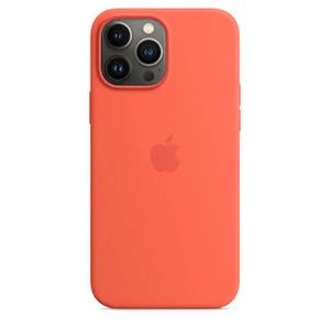 Echte neue versiegelte Apple iPhone 13 Pro Max Silikonhülle Nectarine MN6D3 - Zdjęcie 1 z 3