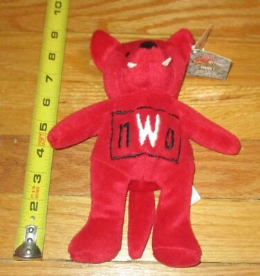 1999 WCW NWO Racing Champions Wolfpac The Pac Beanie Baby Wolf WWF Series 1 - Image 1 of 2