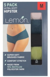 Lemon ًWomen's Ultra Soft Hipster-5-pack-Size:XL-Multicolor - Picture 1 of 3