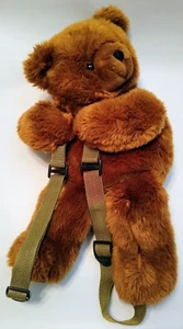 Mochila Oso de Peluche Peluche Marrón 17" Healthtex Correas Ajustables - Imagen 1 de 6