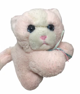  Vintage 24k Polar Puffs MIMI Plüsch rosa Kätzchen Katze Kätzchen Stofftier Korea   - Bild 1 von 7