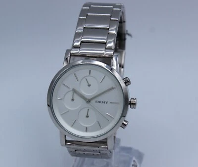 NEW AUTHENTIC DKNY SOHO SILVER CHRONOGRAPH LADIES WOMEN'S NY2273 WATCH - Image 1 of 4