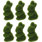 Easter Grass Rabbit Figurine Table Decor 6pcs-OK