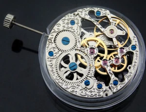 Reloj de cuerda manual esqueleto completo 6497 movimiento mecánico decoración para reloj p74 - Imagen 1 de 4