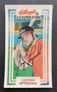 1983 Kellogg's 3-D Super Stars #50 Greg Luzinski (Chicago White Sox) NO CRACKS! - Picture 1 of 2