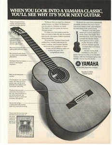 Werbung Yamaha G-255S klassische Gitarre 1977 - Bild 1 von 1