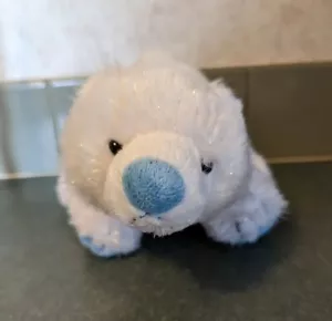Ganz Webkinz Arctic Polar Bear Plush Stuffed animal White Blue nose and feet 9in - Picture 1 of 10