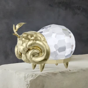 Figura Cristal Swarovski Zodiaco Aries Decoración Tono Dorado 5669957 NUEVO - Imagen 1 de 2
