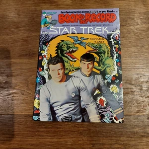 STAR TREK VINTAGE DINOSAUR PLANET COMIC BOOK AND RECORD 1979    - Picture 1 of 1